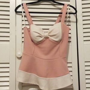 Pink Peplum Shirt